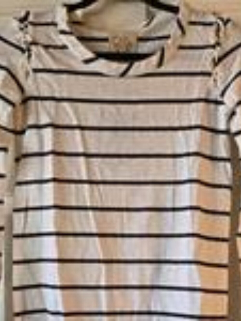 CHASER Striped Long Sleeved Top With Laces